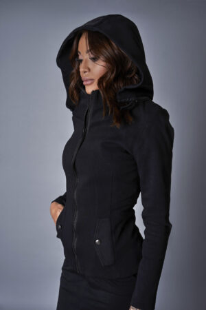 Дамско сако с качулка-425