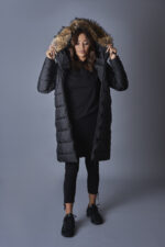 Дамско топло яке с естествен пух-481