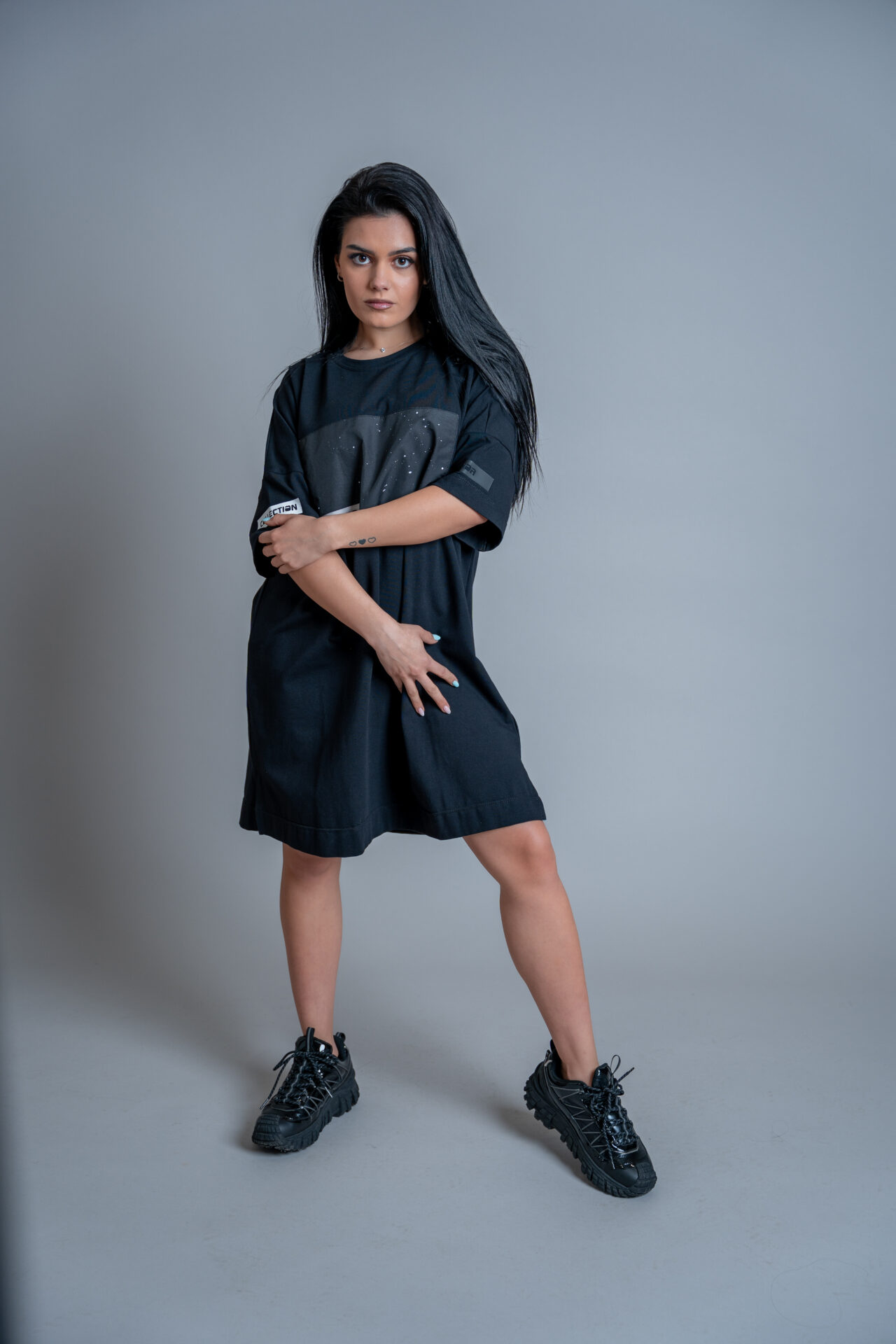 Рокля veteida black-452 - Image 3