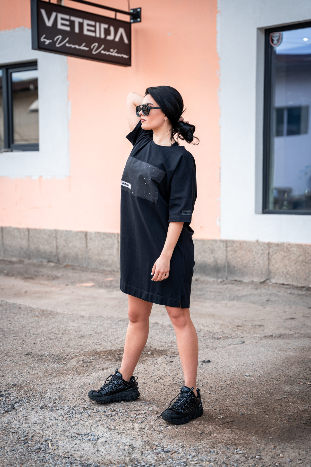 Рокля veteida black-452 - Image 6