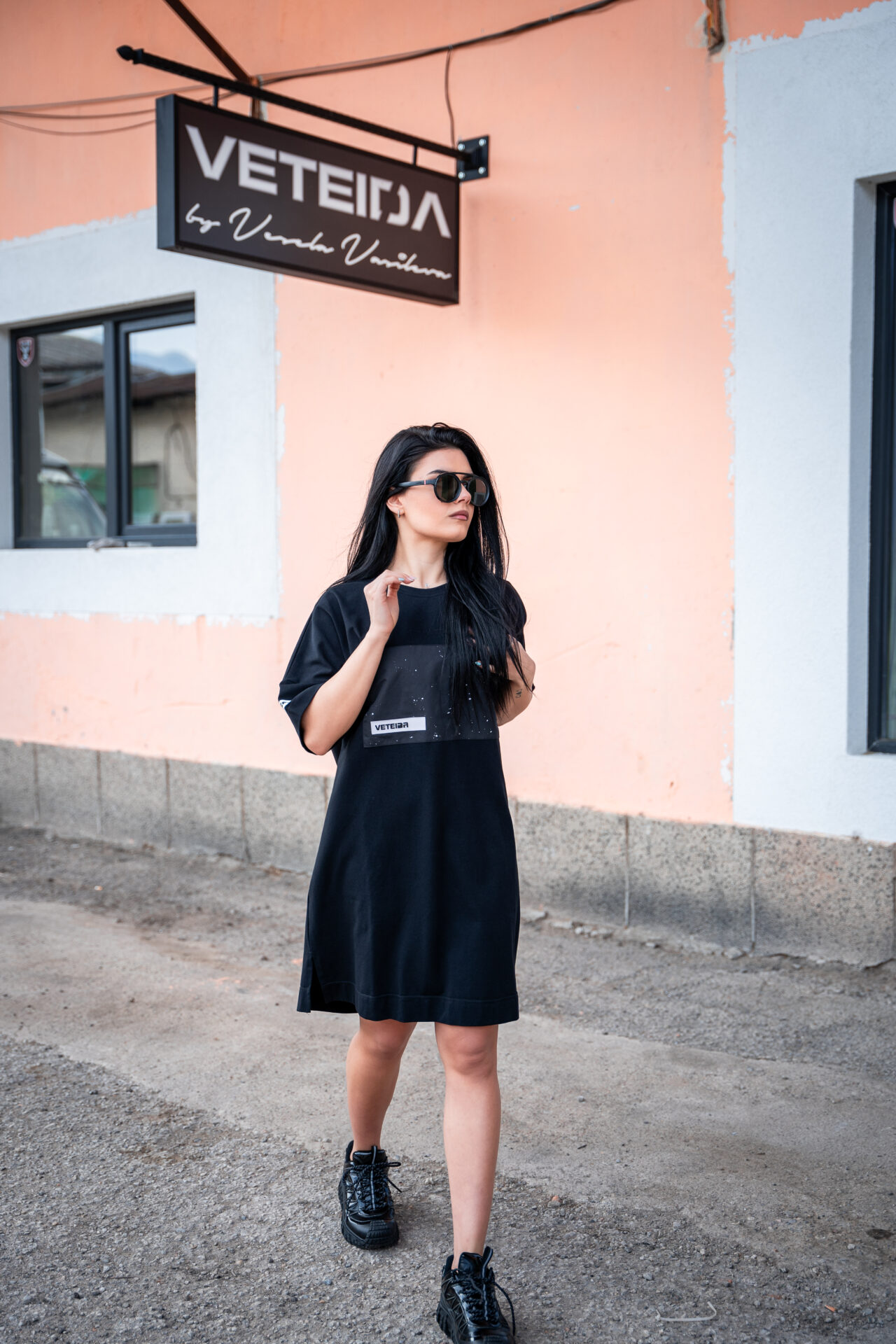 Рокля veteida black-452 - Image 7