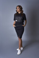 Дамска тениска с модерен дизайн-454