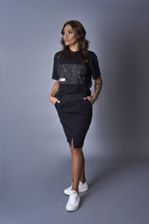 Дамска тениска с модерен дизайн-454