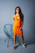 Рокля veteida collection orange-521