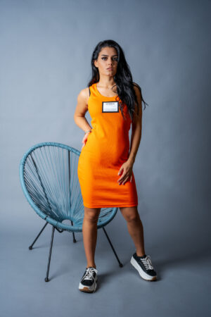 Рокля veteida collection orange-521