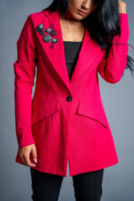 Дамско сако с модерен дизайн-530