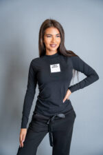 Дамска блуза veteida black white-536