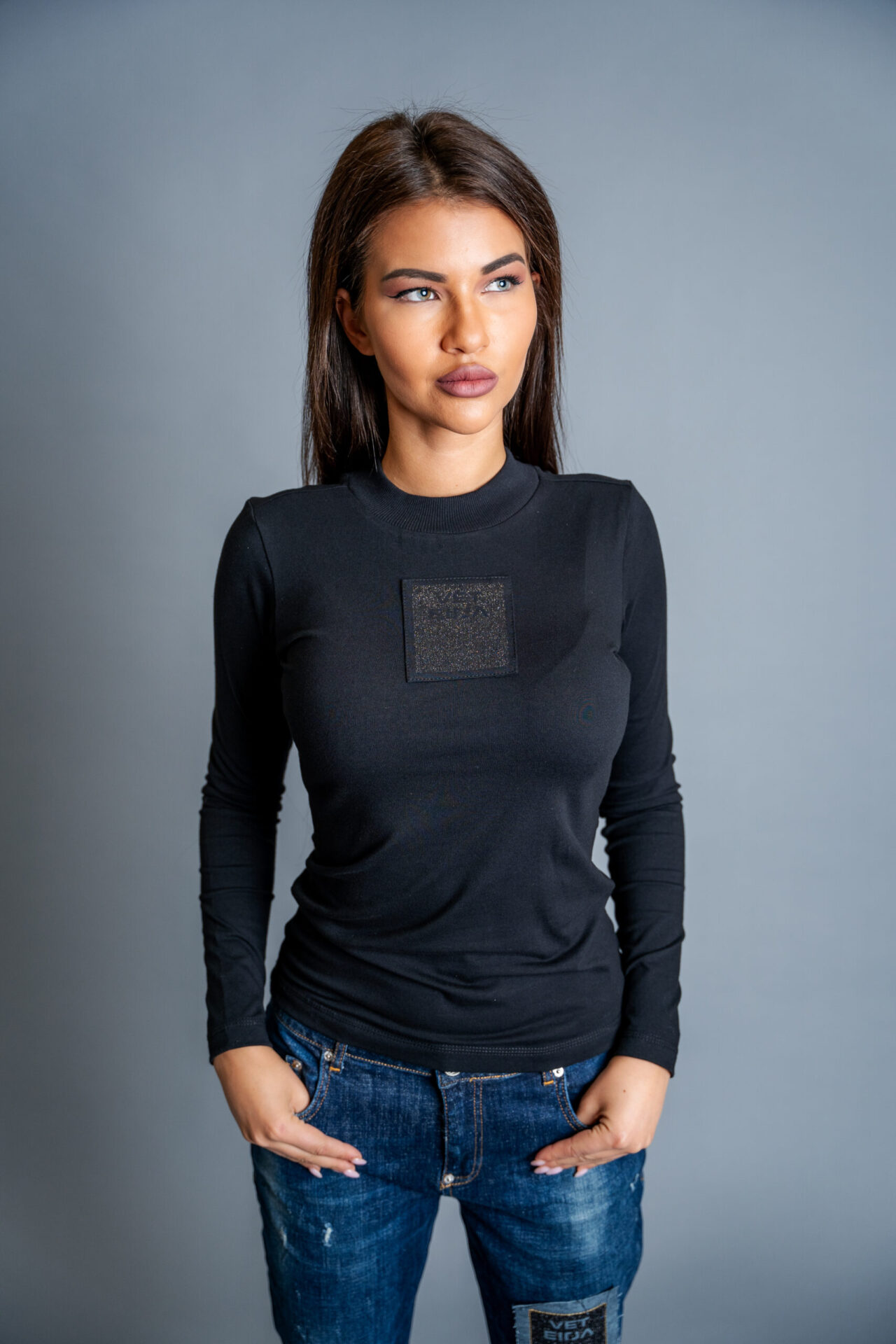 Дамска блуза veteida collection black-536