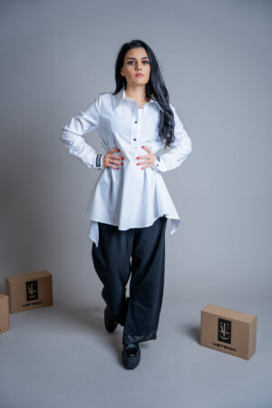 Дамска асиметрична риза veteida-293