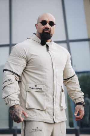 Мъжко дизайнерско яке the king-м8/beige