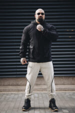 Мъжко дизайнерско яке the king black-м8