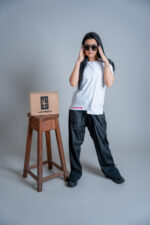 Дамска тениска veteida white&pink-556