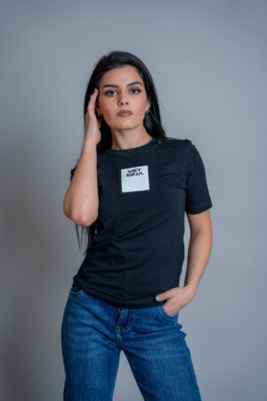 Дамска тениска veteida black&white-562