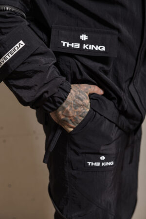 Дизайнерски спортен панталон the king black-м7