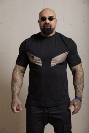 Мъжка тениска the king beige-м15