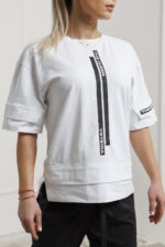 Дамска дизайнерска тениска veteida white-д12