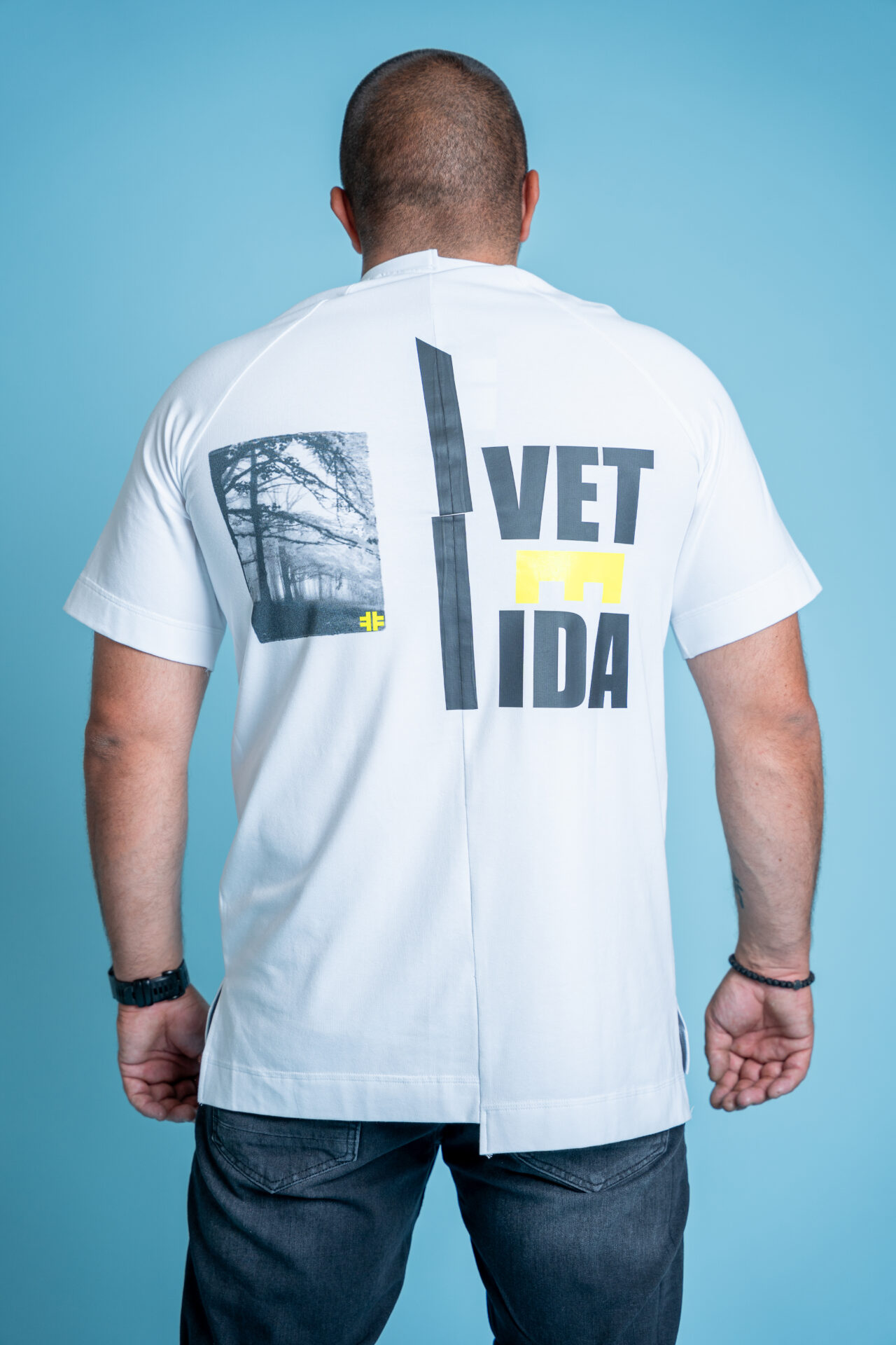 Mъжка тениска veteida white-018