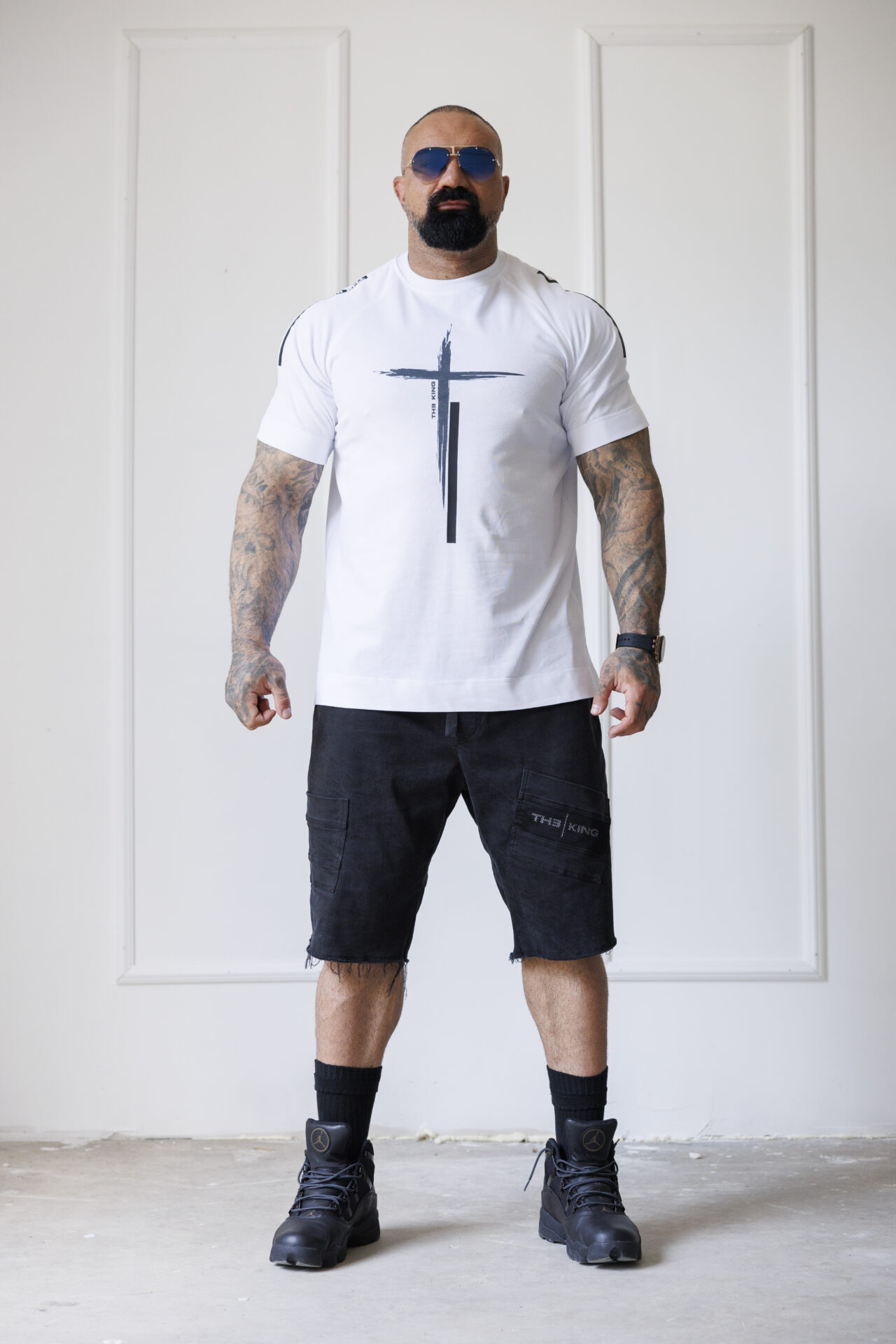 Мъжка тениска the king white-м29 - Image 2