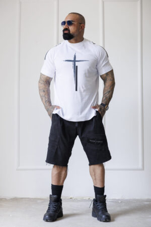 Мъжка тениска the king white-м29