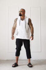 Дизайнерски панталон от лен the king-м53