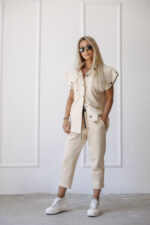 Дамски панталон the queen бежов-д34