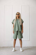 Дамски къси панталони the queen green-д38