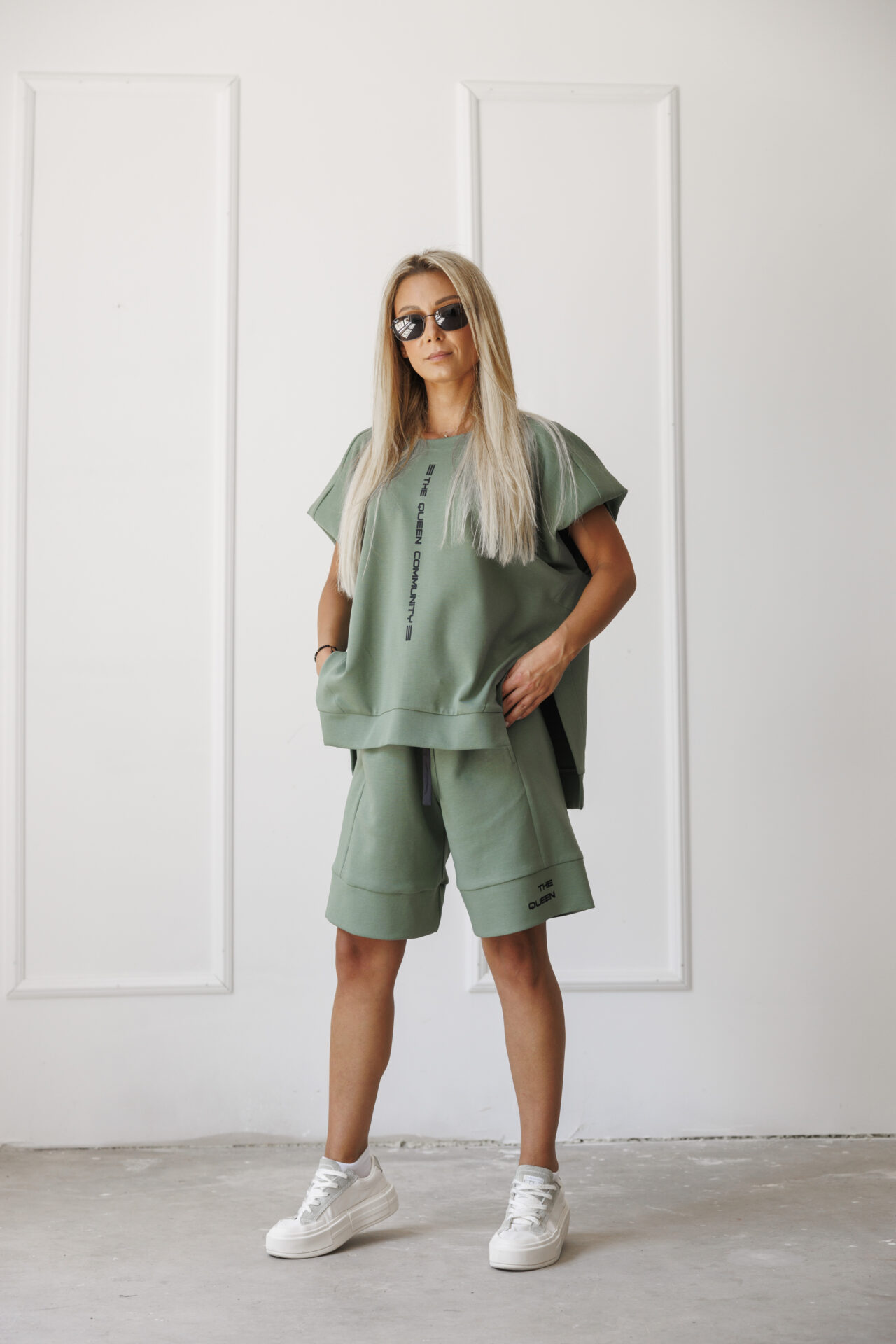 Дамски къси панталони veteida green-д38 - Image 2