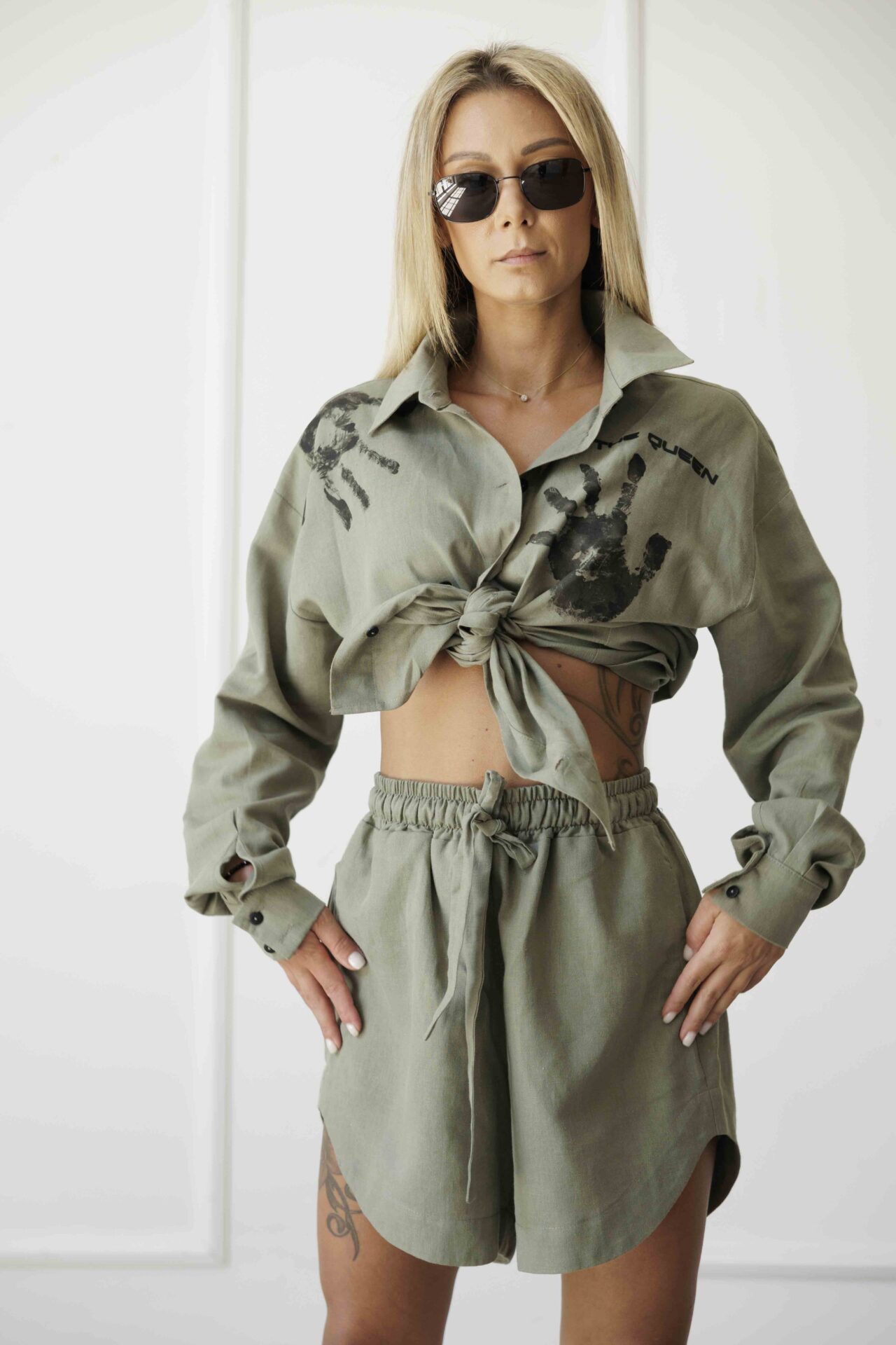 Дамски къси панталони veteida green-д31 - Image 2