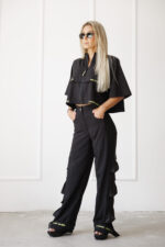 Дизайнерски панталон the queen black-д29