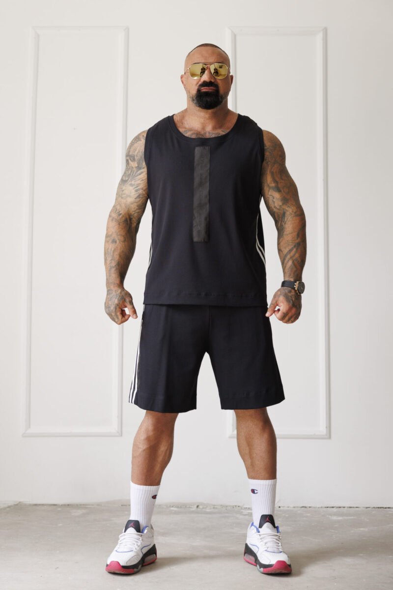 Дизайнерски мъжки комплект the king black-м44