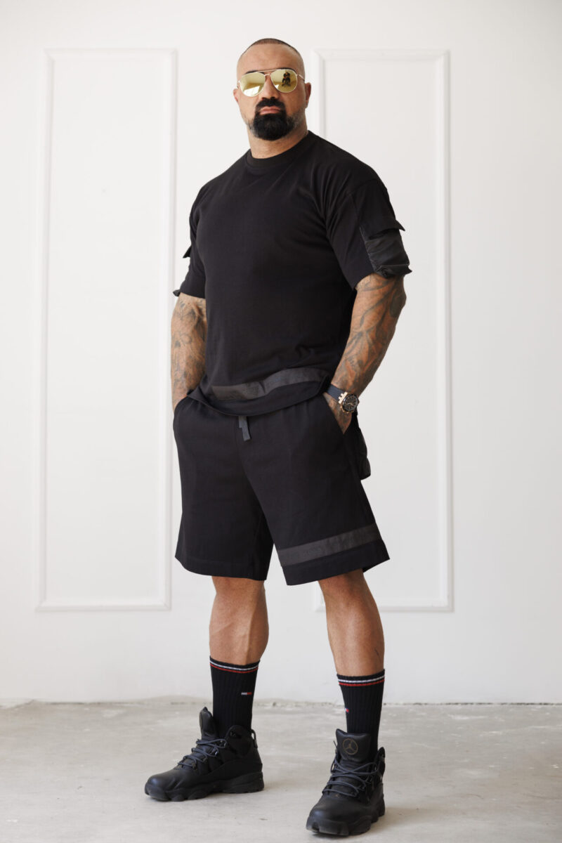 Дизайнерски мъжки комплект the king black-м55