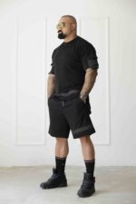Дизайнерски мъжки къси панталони the king black-м30
