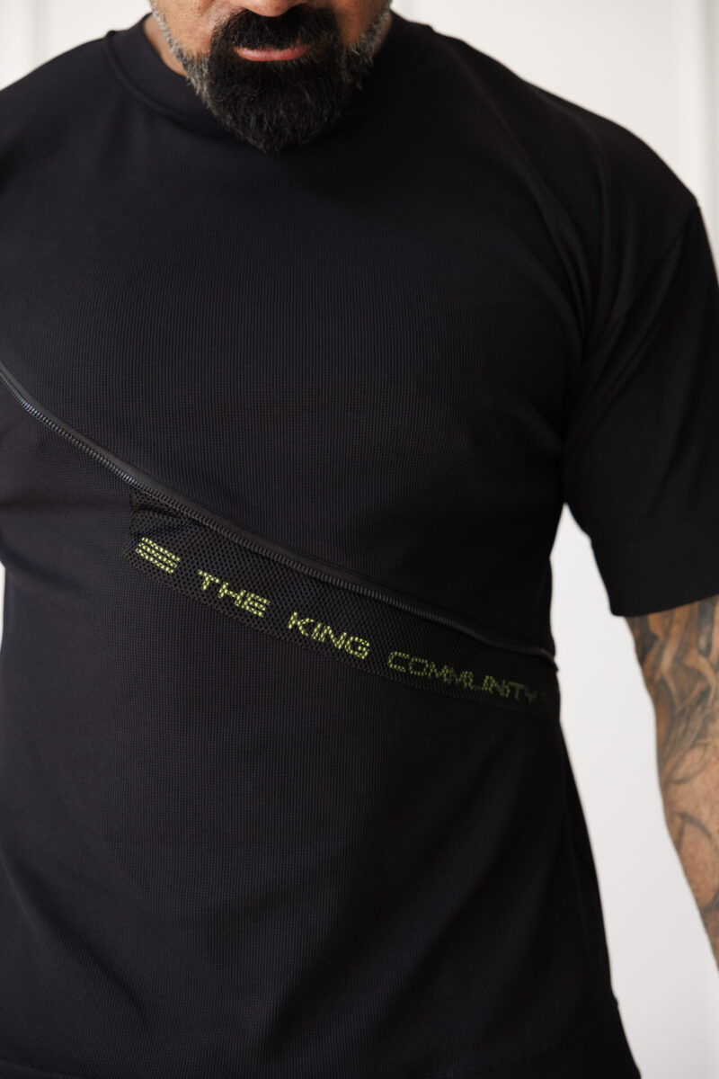 Мъжка тениска the king black-м51