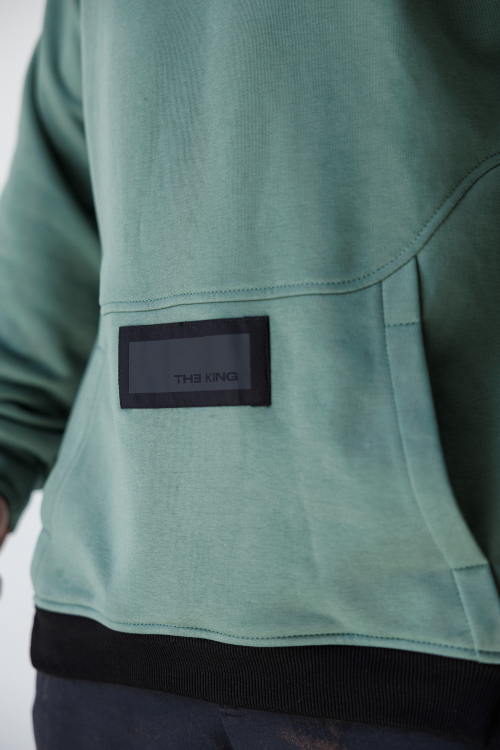 Мъжки дизайнерски суишърт the king green-м56 - Image 4