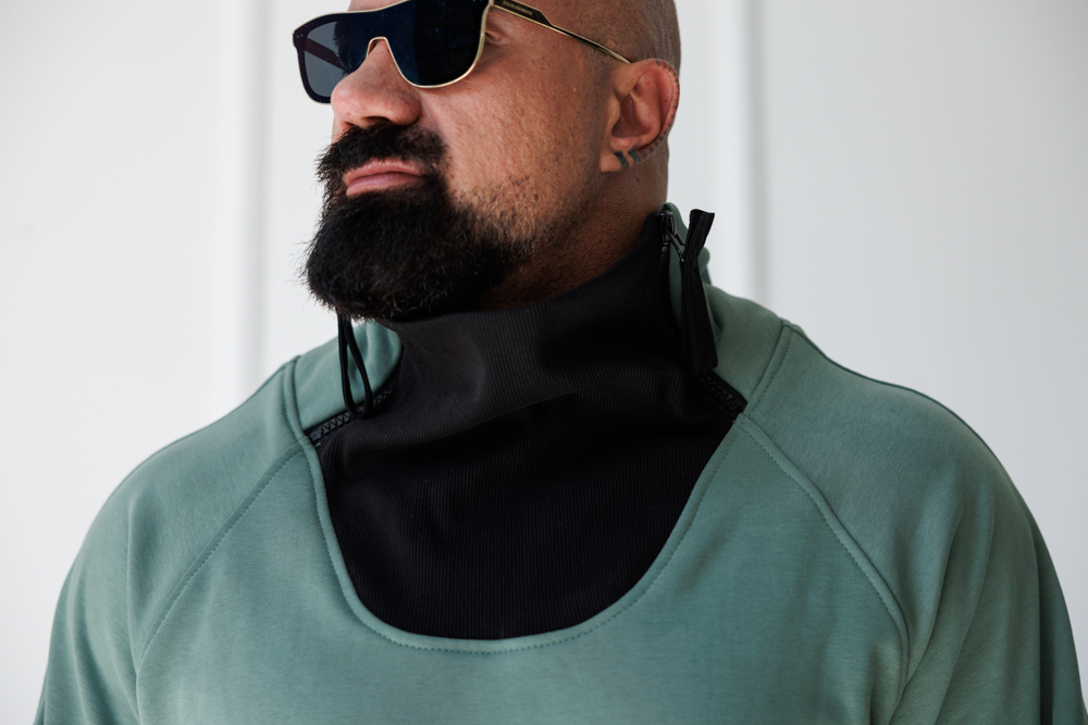 Мъжки дизайнерски суишърт the king green-м56 - Image 7