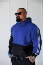 Мъжки дизайнерски суитшърт the king blue-м62