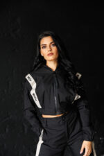 Дамско дизайнерско яке veteida black-586