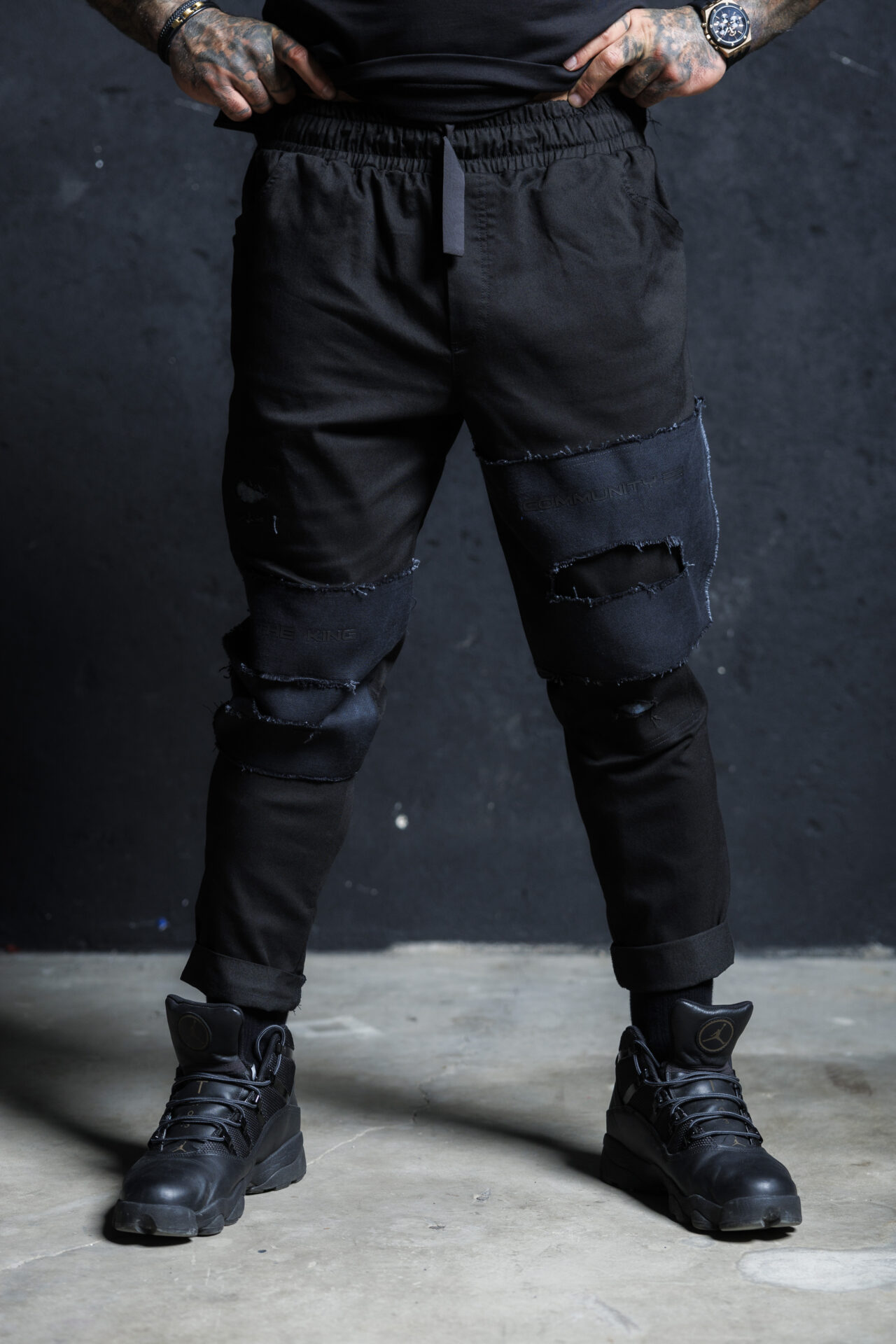 Дизайнерски мъжки дънки the king-м77