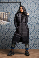 Дамски дълъг елек veteida black-606