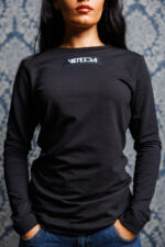 Дамска модерна блуза veteida black-605