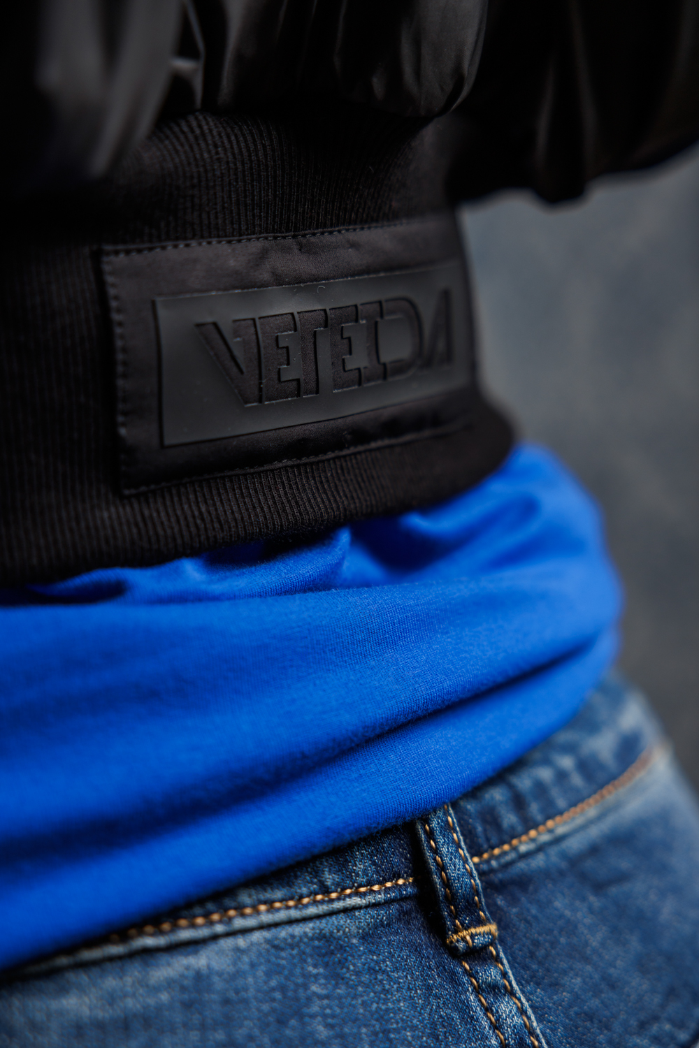 Дамско дизайнерско яке veteida black-603 - Image 4