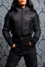 Дамско топло яке veteida black-604