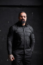 Мъжка дизайнерска риза the king black-м93