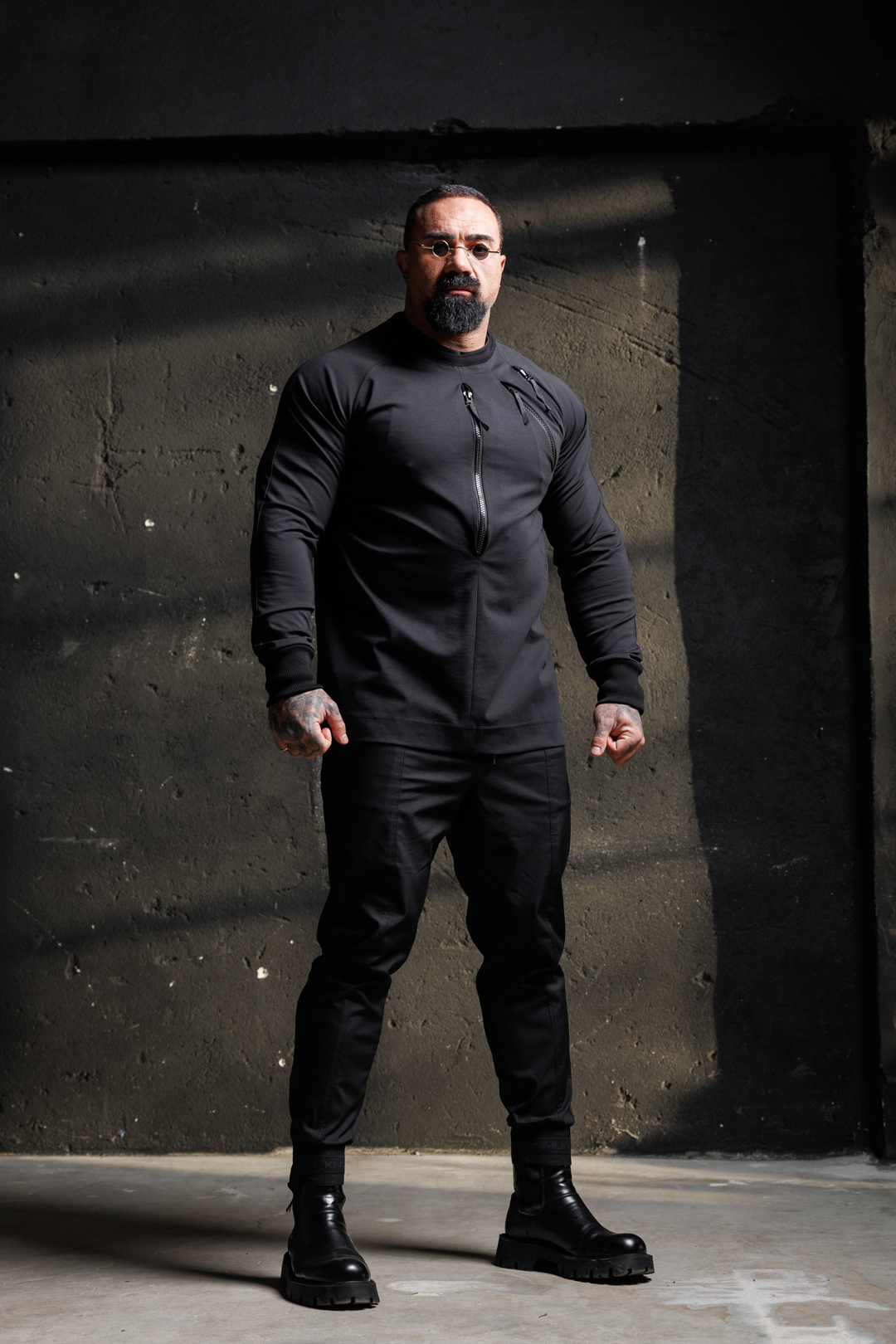 Мъжка блузa с ефектни ципове the king black-м103 - Image 2