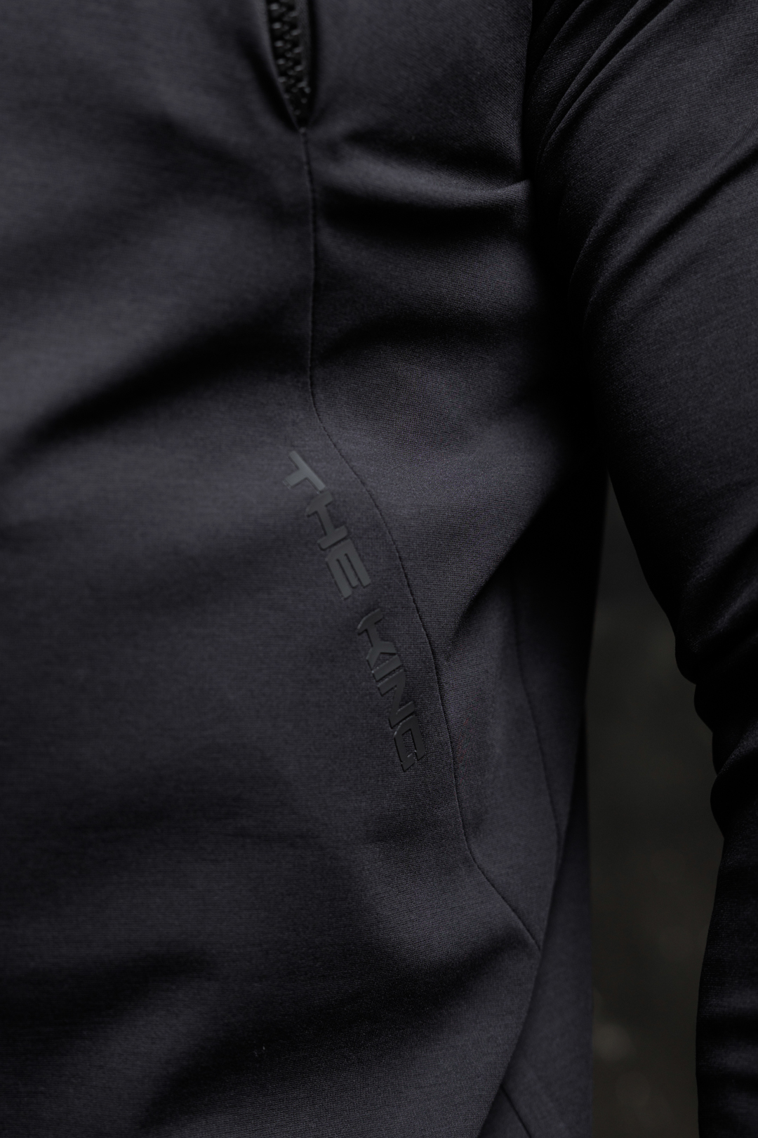 Мъжка блузa с ефектни ципове the king black-м103 - Image 5