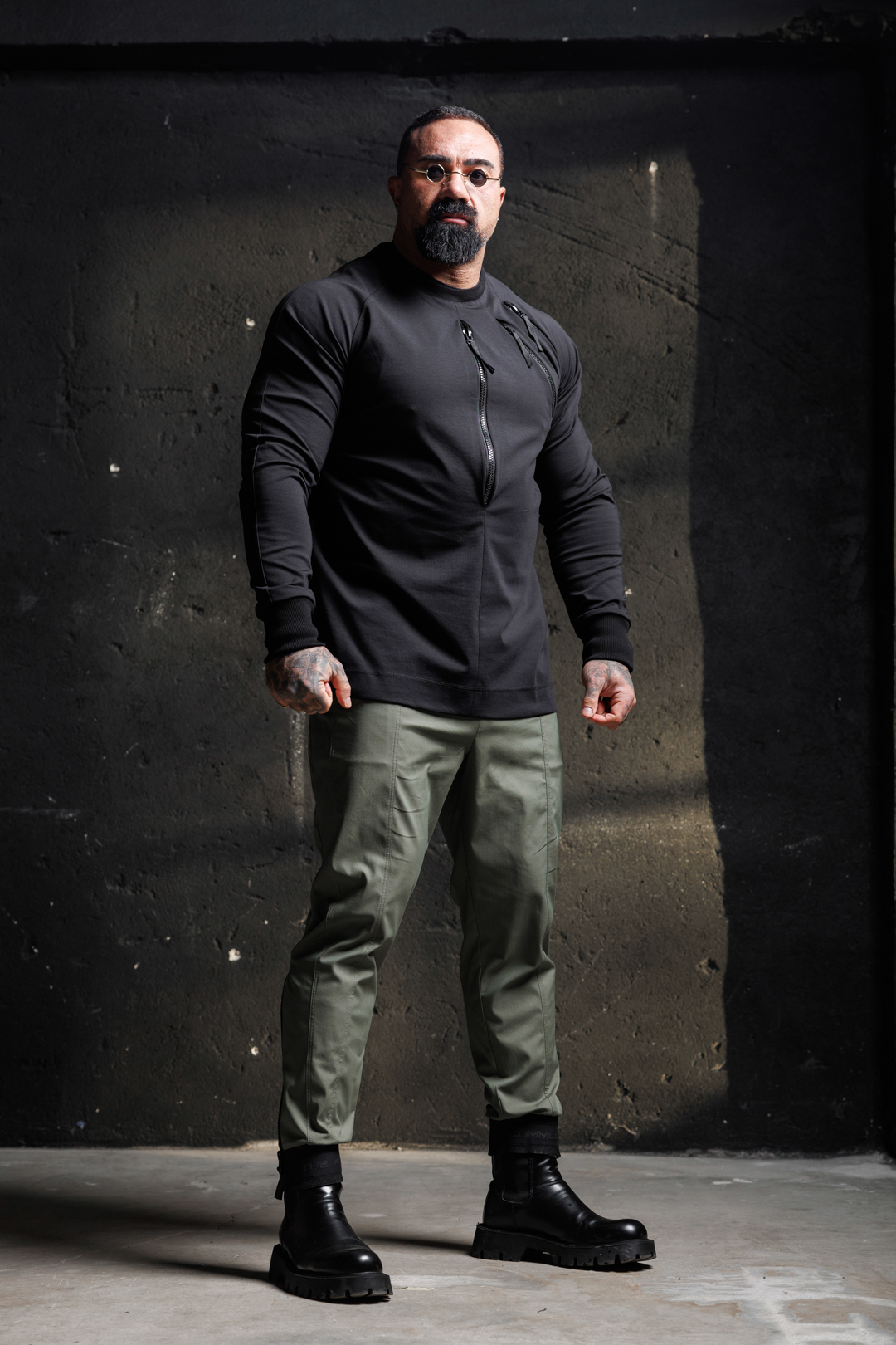 Мъжка блузa с ефектни ципове the king black-м103 - Image 7