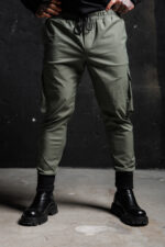 Дизайнерски модерен мъжки панталон the king green-м95