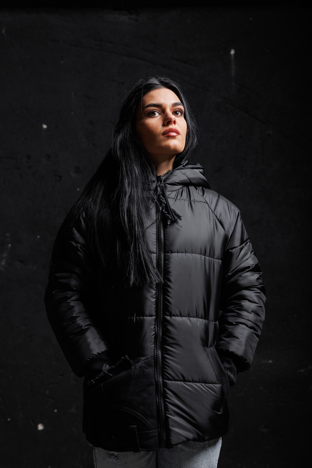 Дамско топло яке veteida black-610 - Image 15