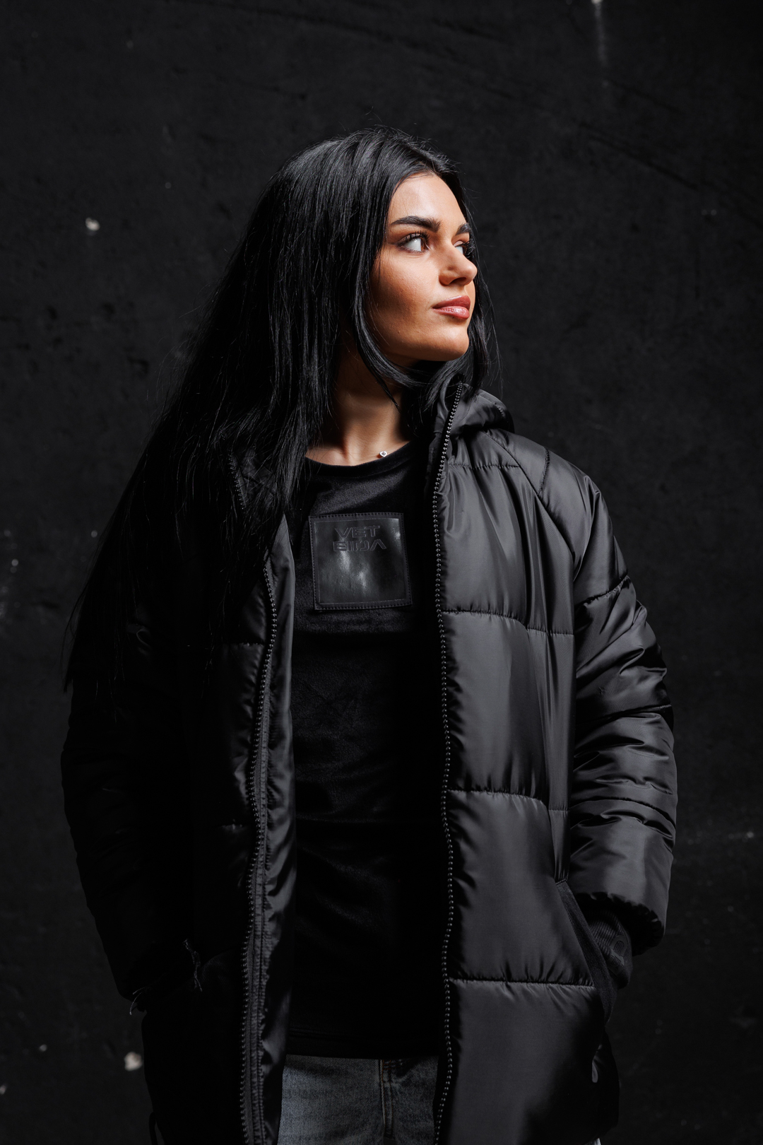 Дамско топло яке veteida black-610 - Image 12