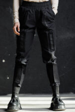 Дамски панталон с ципове и модерен дизайн-612